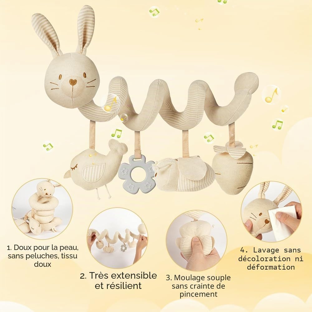 Detalle 2 de Vicloon Spirale d'activité Lapin pour poussette