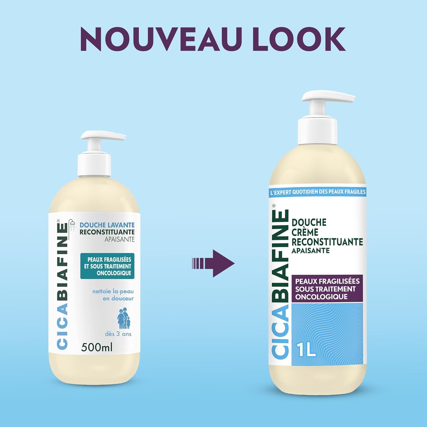 Detalle de Cicabiafine Douche Lavante Reconstituante Apaisante – Gel nettoyant douceur pour peaux fragilisées
