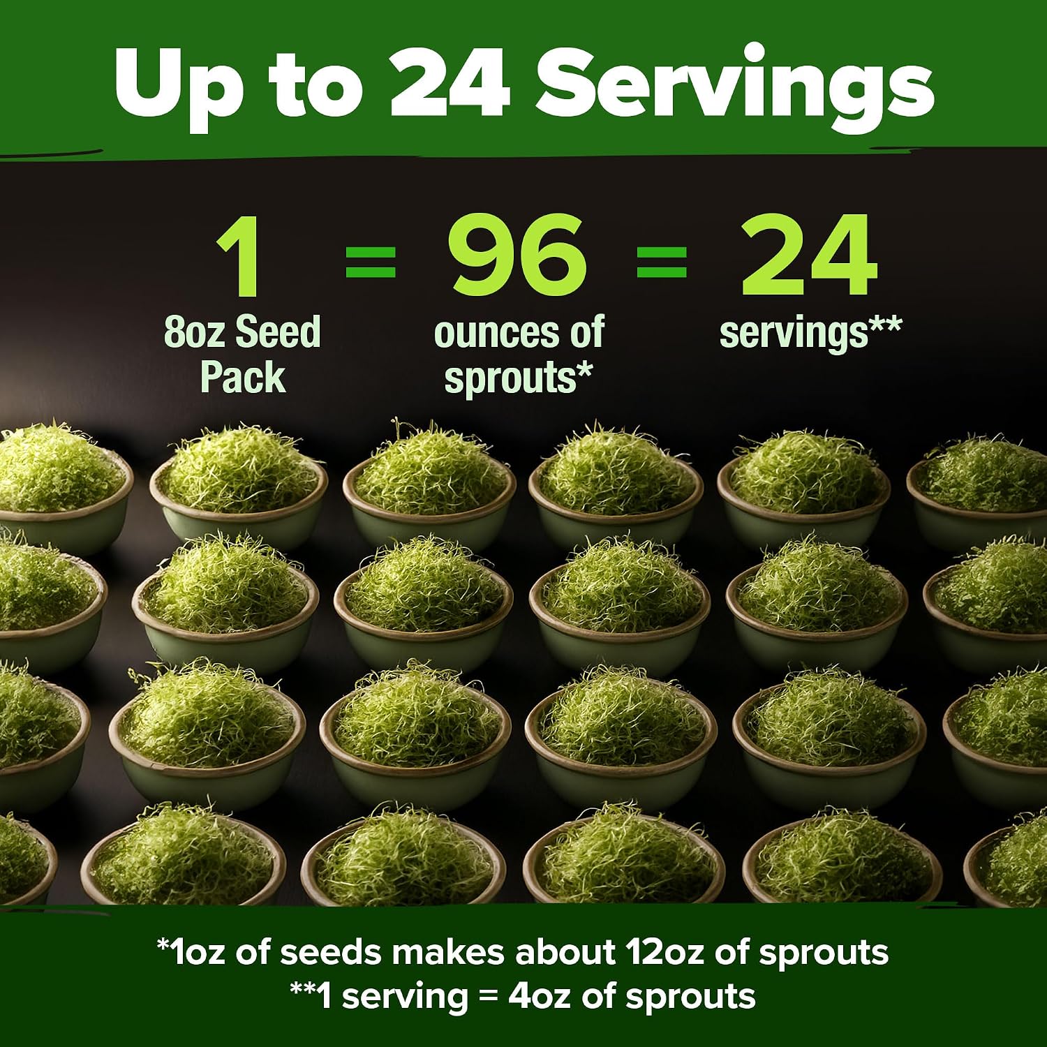 Thumbnail 2 de HOME GROWN Broccoli Seeds 8 oz Bulk – Heirloom, Non-GMO Sprouting Seeds for High Germination