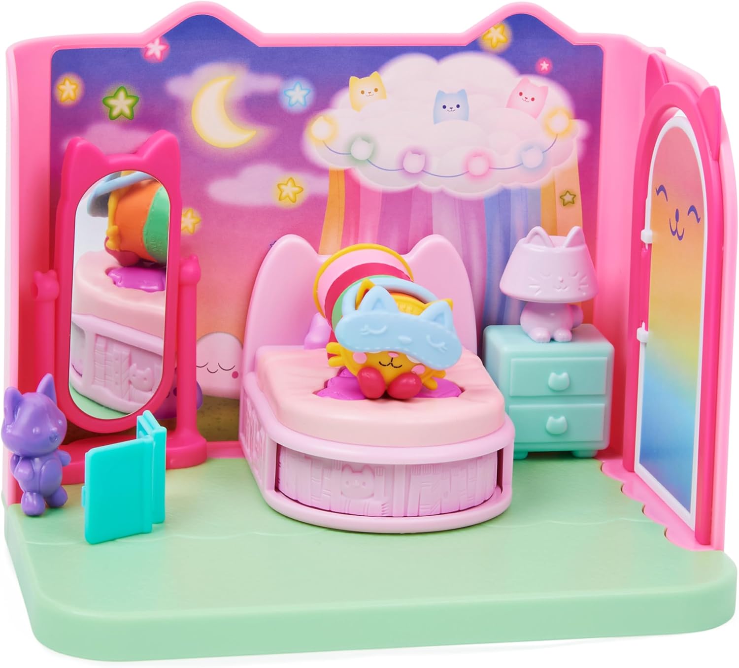 Detalle 2 de La Casa de Muñecas de Gabby - Dormitorio con accesorios 🏠