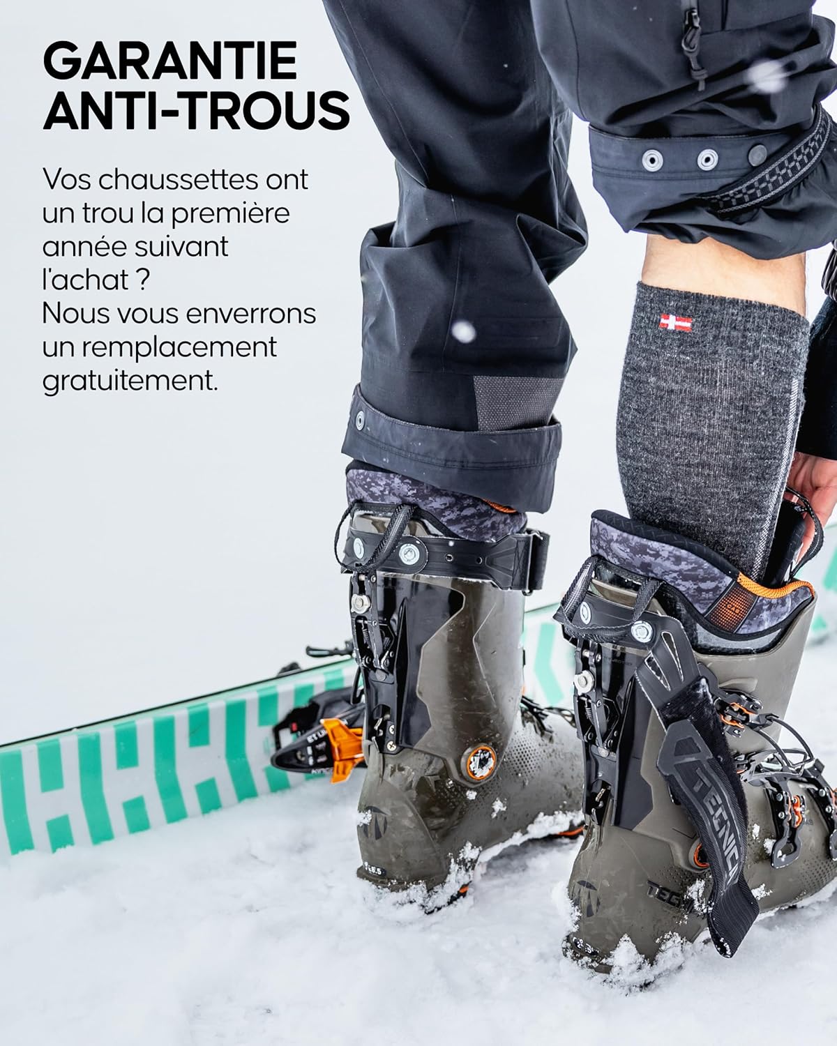 Thumbnail 3 de DANISH ENDURANCE Chaussettes de ski 1 paire