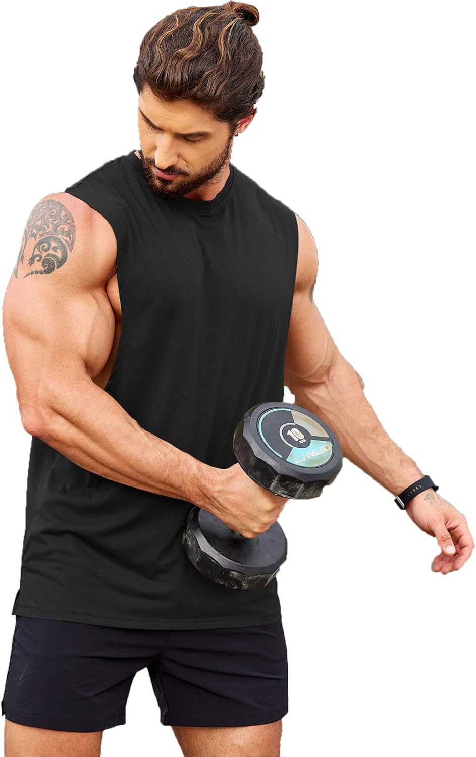 Thumbnail 4 de COOFANDY Men’s Workout Tank Top 2-Pack (Muscle Cut Off Sleeveless) for Gym & Weightlifting