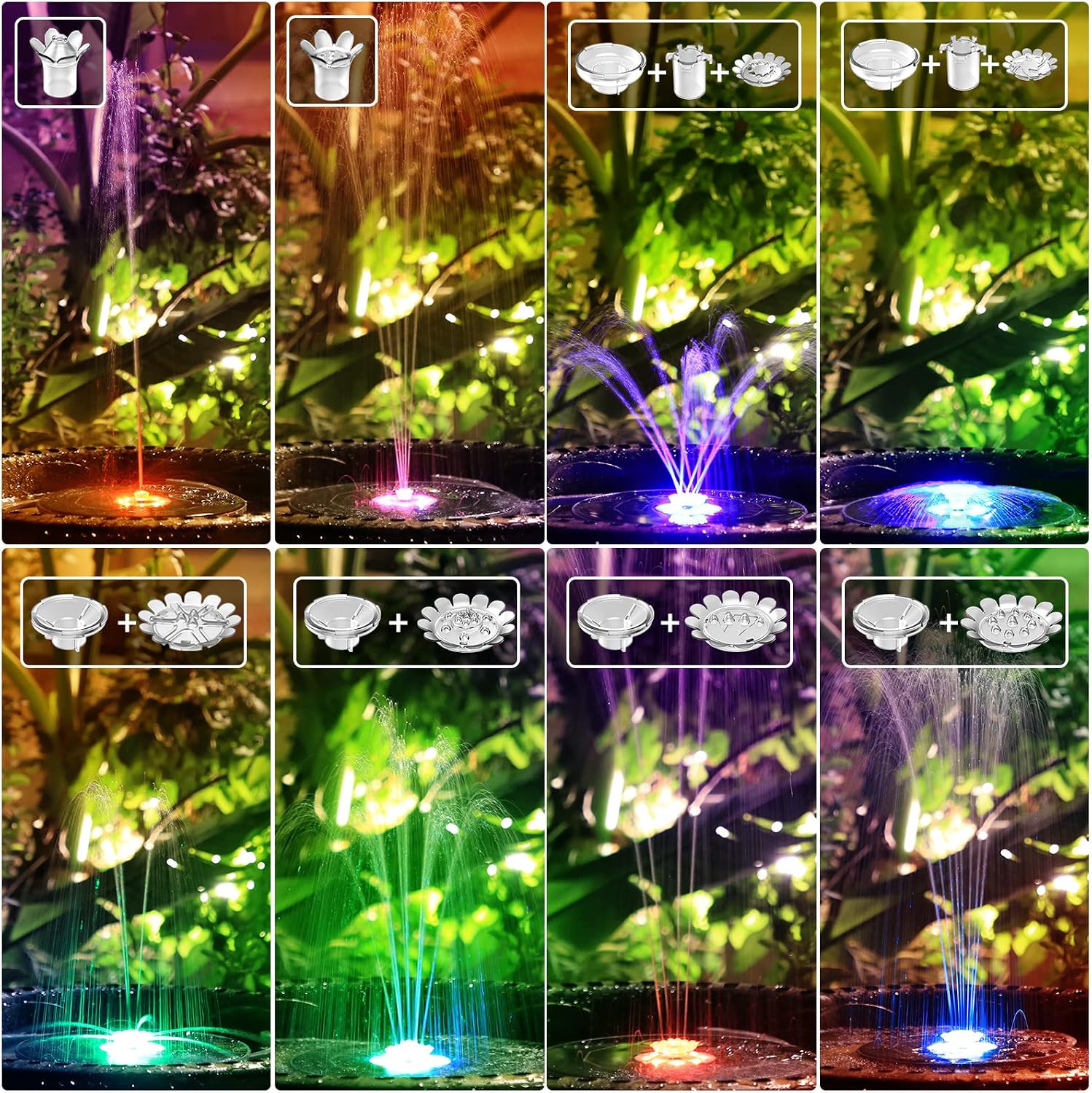 Thumbnail 6 de AISITIN 6,5W Solar Springbrunnen mit LED