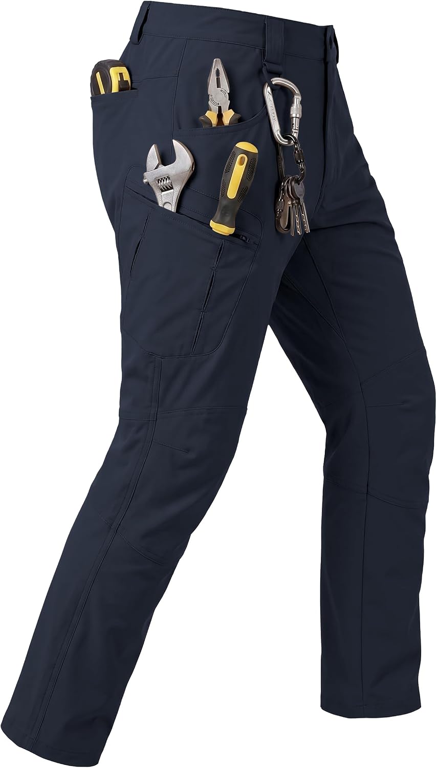 Detalle de Pillxter Men's Stretch Tactical Cargo Pants, 4-Way Stretch, 6 Pockets