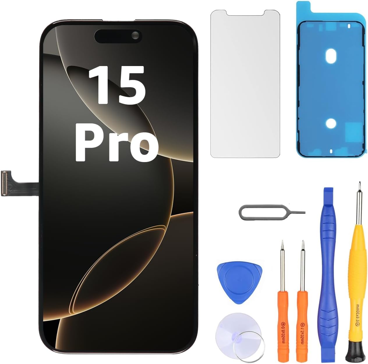 Detalle de LL TRADER iPhone 15 Pro Screen Replacement, 6.1-inch FHD Display