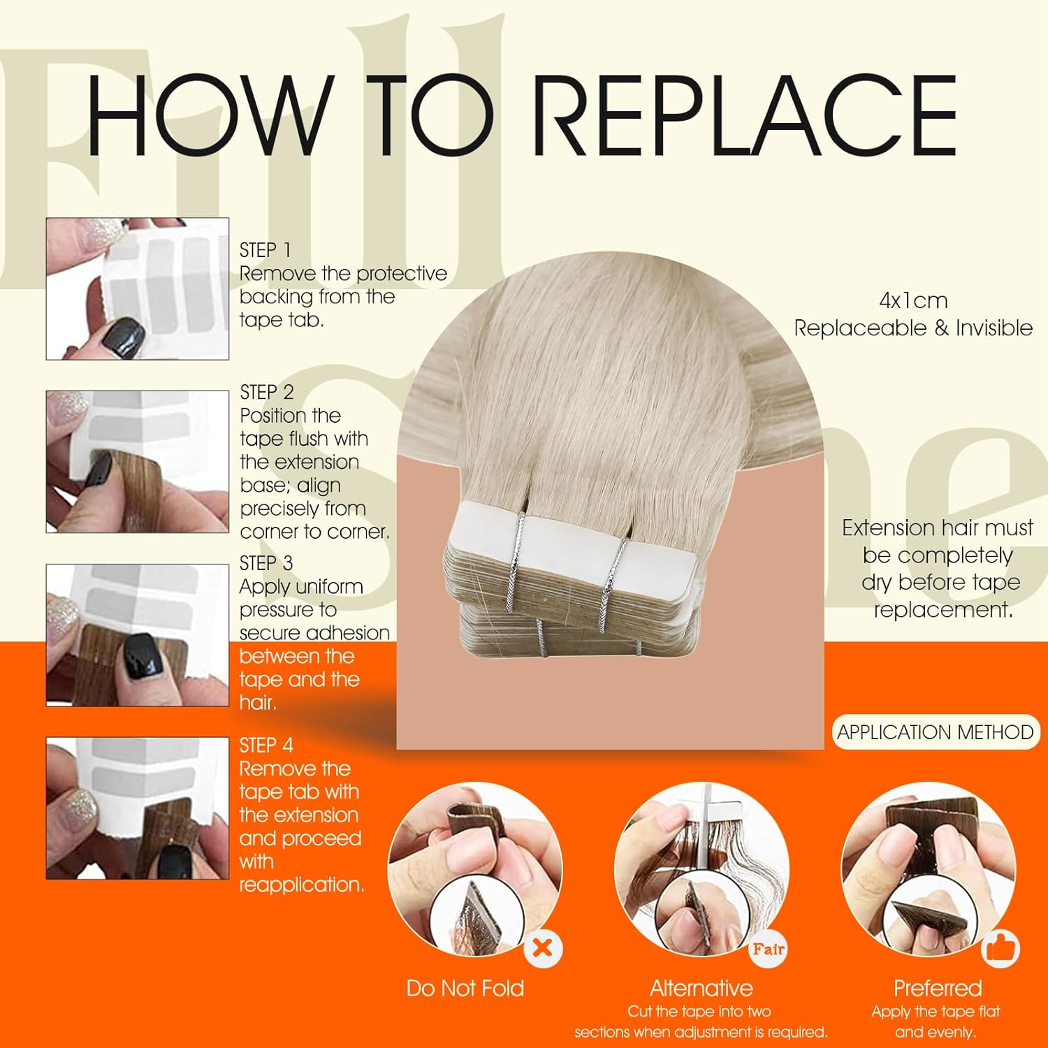 Thumbnail 4 de Full Shine Tape-In Hair Extensions 61 cm 50 g