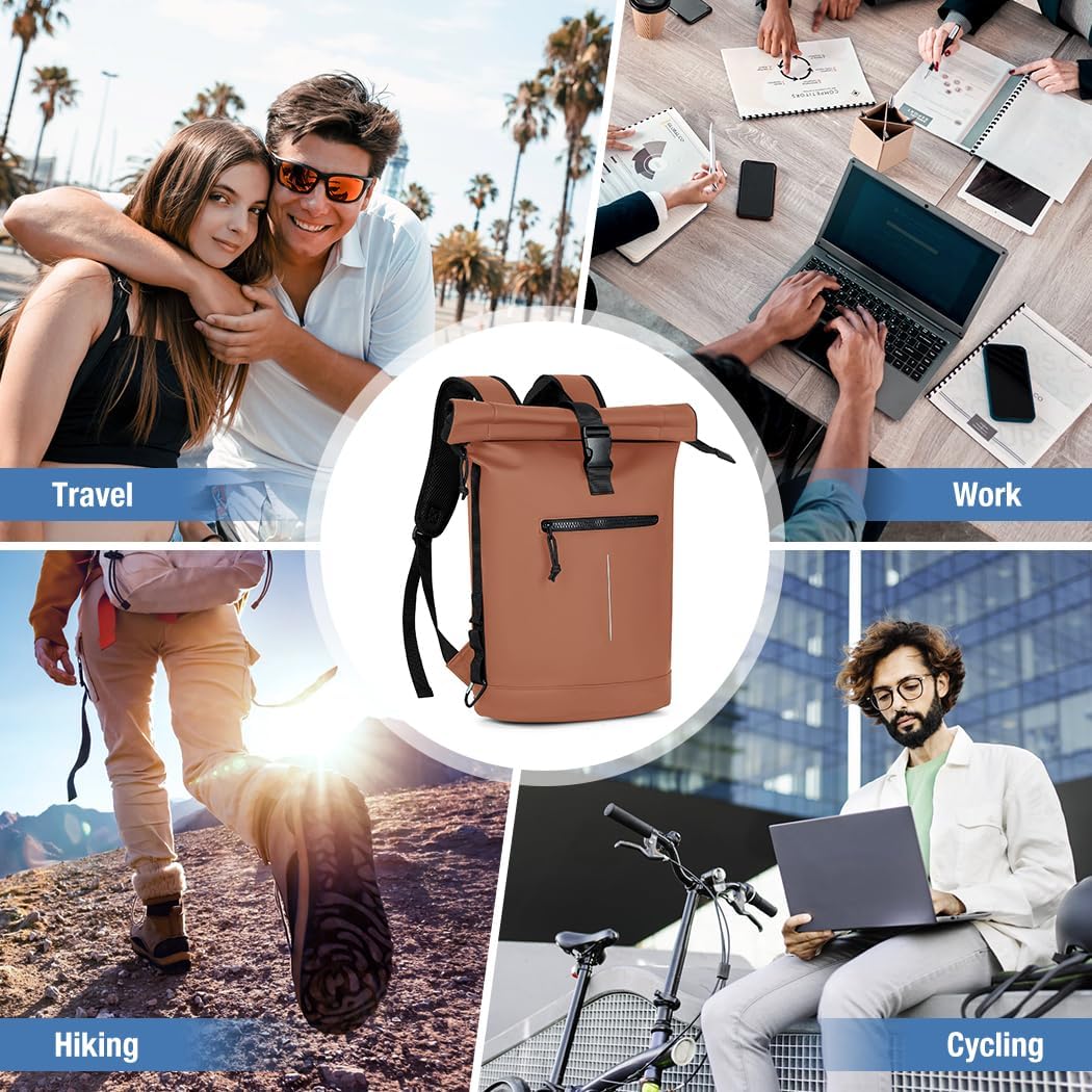 Thumbnail 6 de Lekeinchi Rolltop Rucksack: Wasserdicht, flexibel und geeignet für Laptop bis 17 Zoll