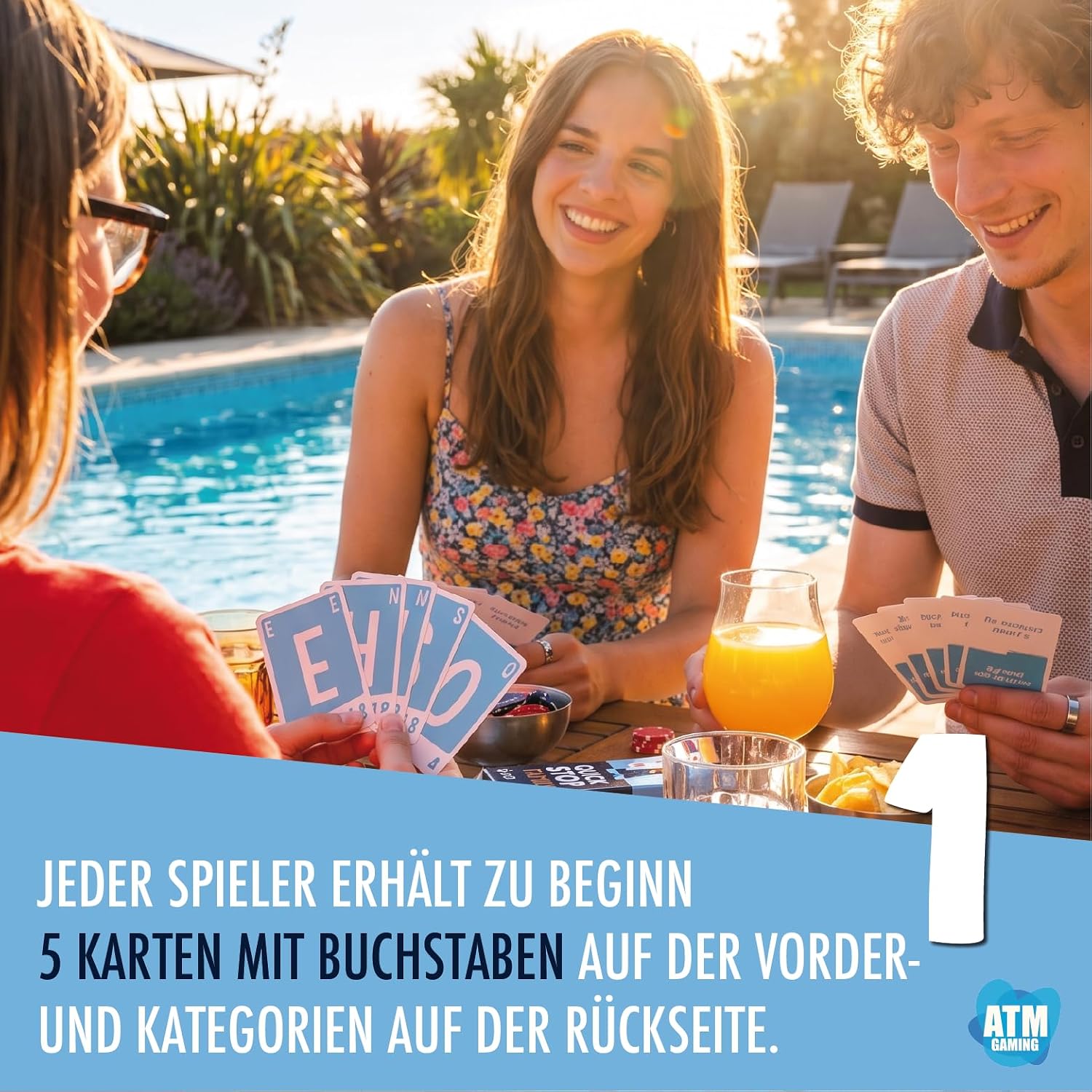 Thumbnail 3 de ATM Gaming QuickStop „Das Buchstaben-Duell“ – Familien-Edition, Kartenspiel für 2–7 Spieler ab 7 Jahren