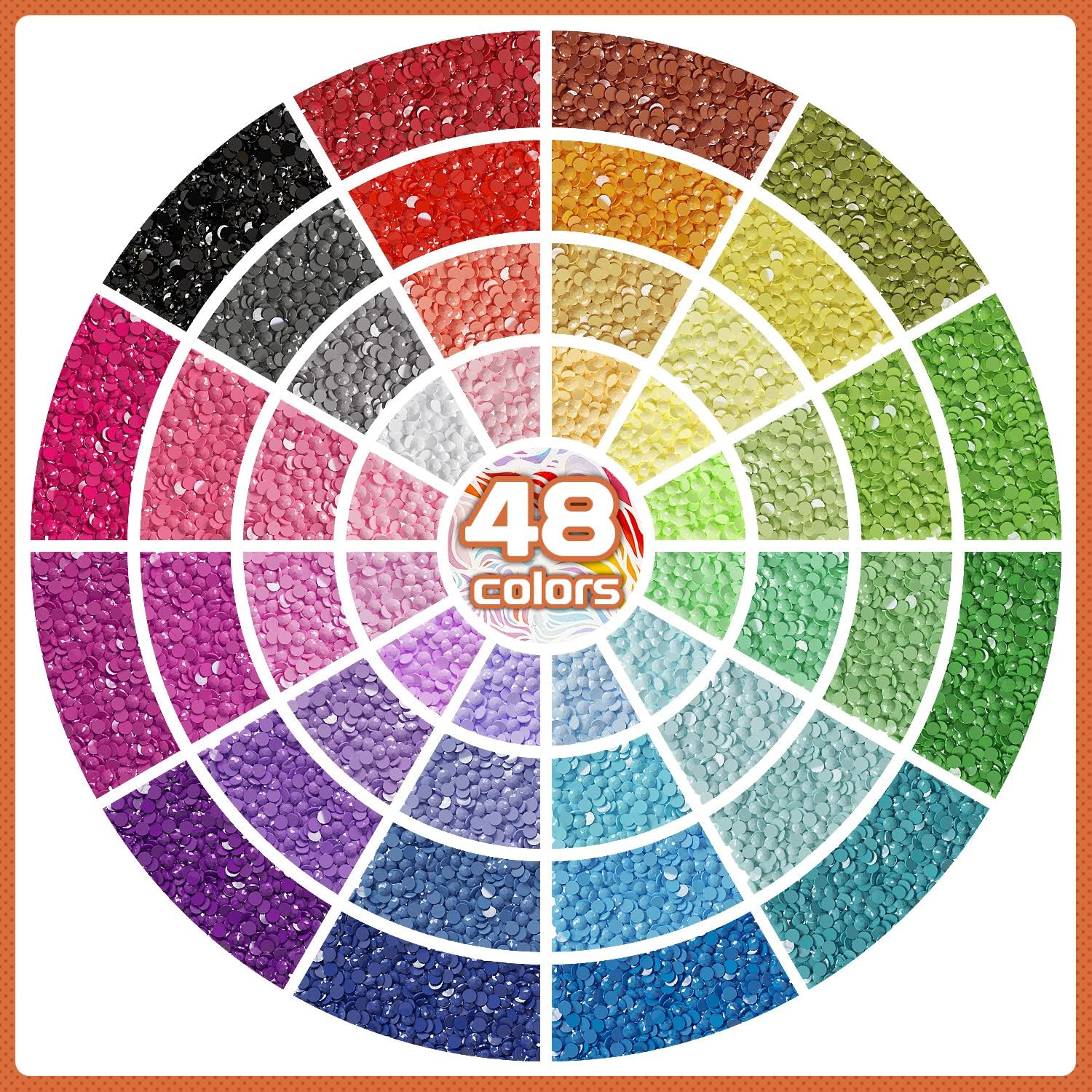 Detalle de ARTDOT AD-DPK-FDS38 diamond painting-stickerset voor kinderen, 38 stuks