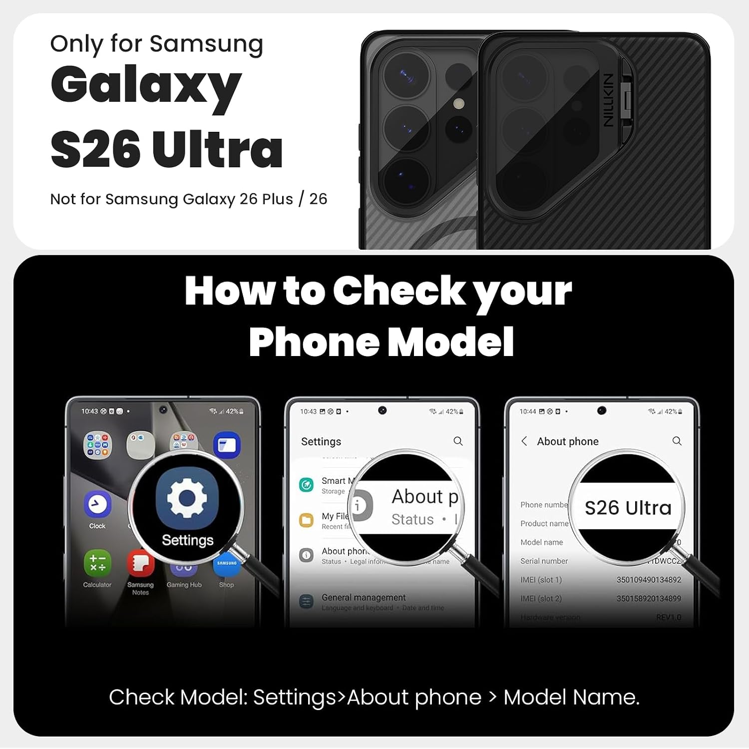 Thumbnail 1 de Nillkin CamShield per Galaxy S26 Ultra 6,9