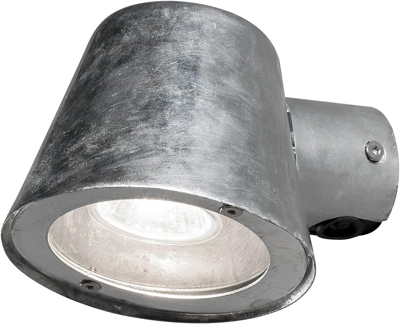 Detalle de Konstsmide Triest Down – zewnętrzna lampa ścienna GU10, stal ocynkowana, IP44