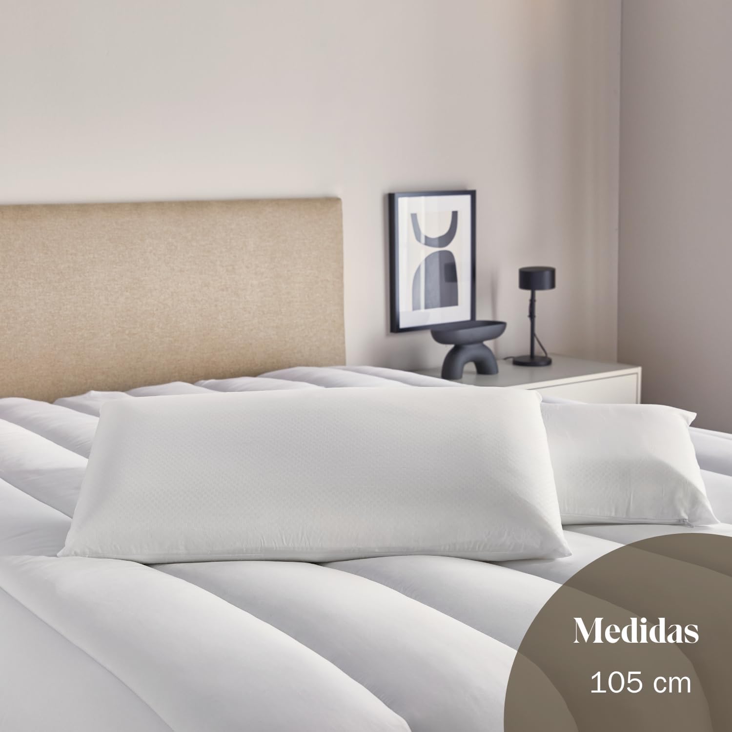 Thumbnail 2 de Pikolin Home - Almohada Viscoelástica 105 cm 🛏️ Suave y Firme