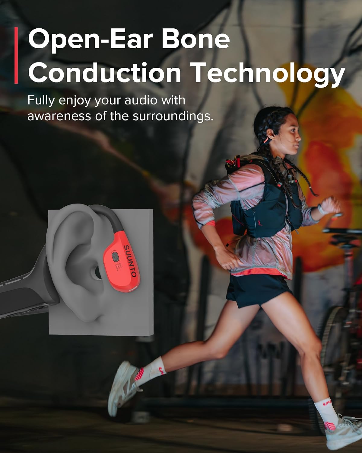 Detalle de Suunto bone conduction headphones, Wing