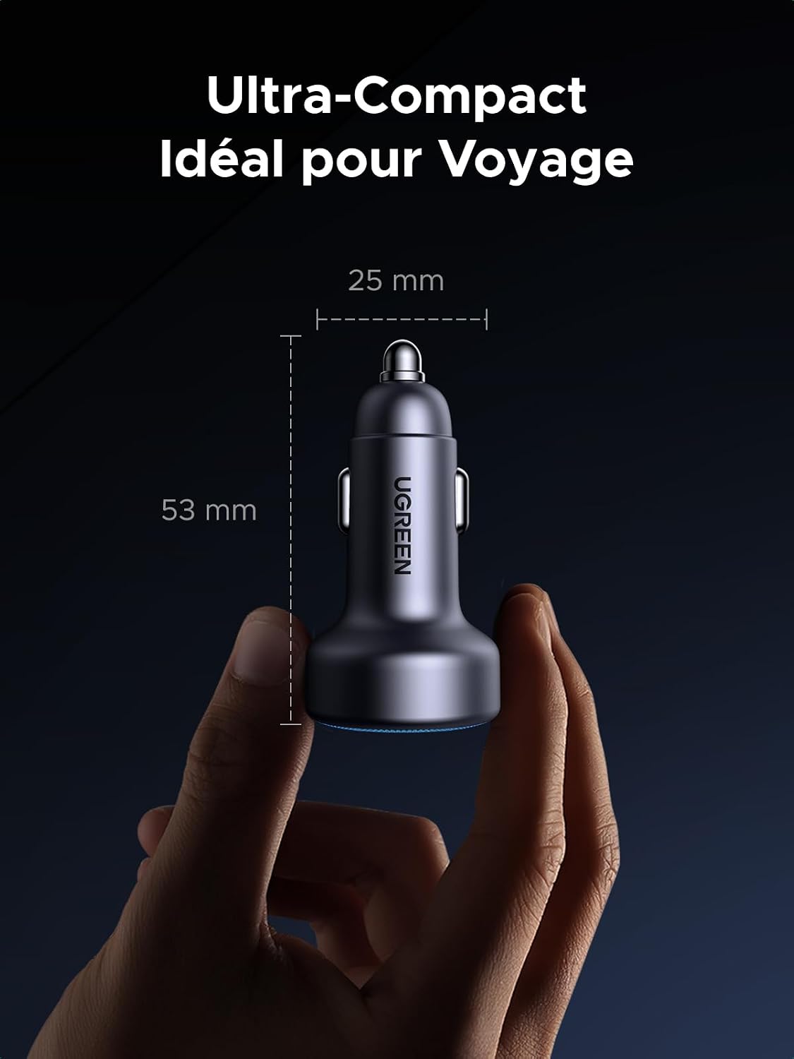 Thumbnail 4 de UGREEN Chargeur Allume-Cigare USB-C 30W 3 Ports — Charge Rapide et Sécurisé pour Voiture