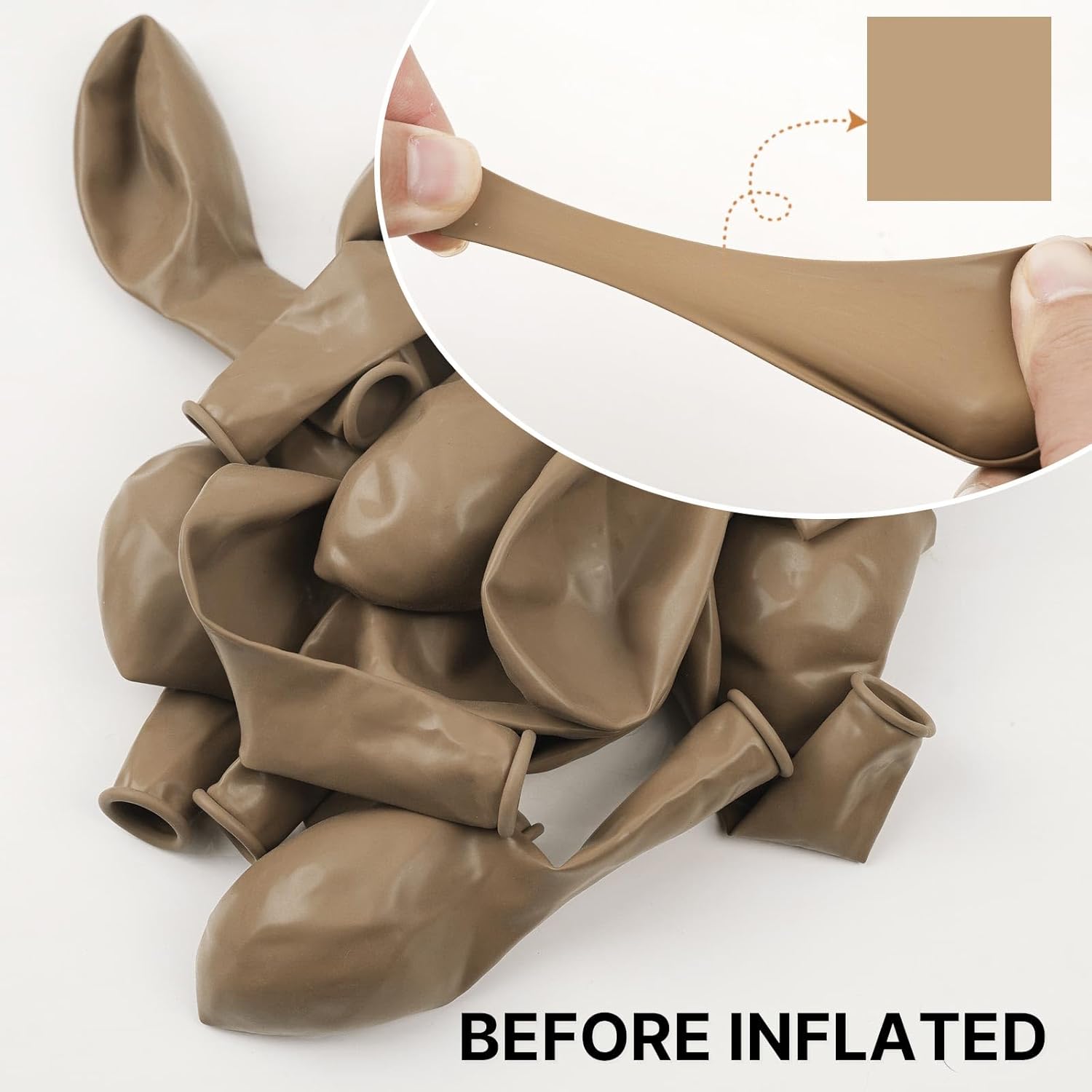 Thumbnail 1 de PartyWoo Cream Balloons 140 pcs 🎈