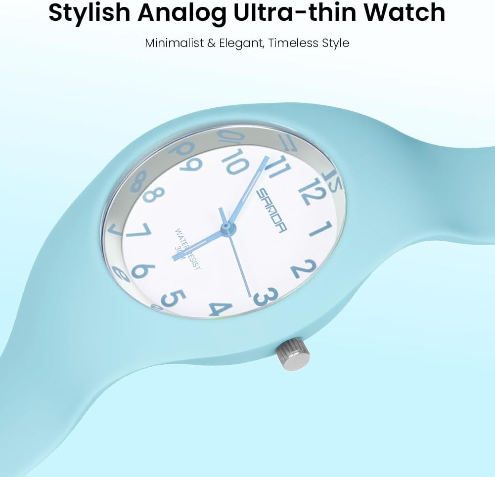 Thumbnail 4 de AOOSU Damen Analog Quarz Uhr mit Silikonband – sportlich, schlicht & alltagstauglich
