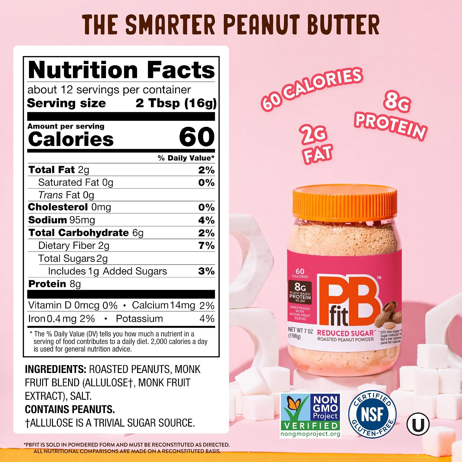 Detalle 2 de PBfit Peanut Butter Powder 7 oz