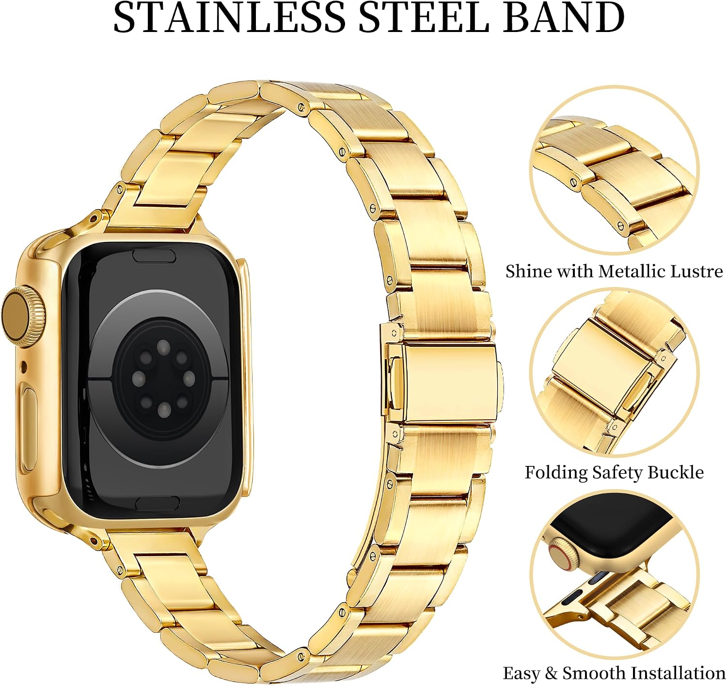 Detalle 2 de G-ficu Slim metal watch strap 14mm
