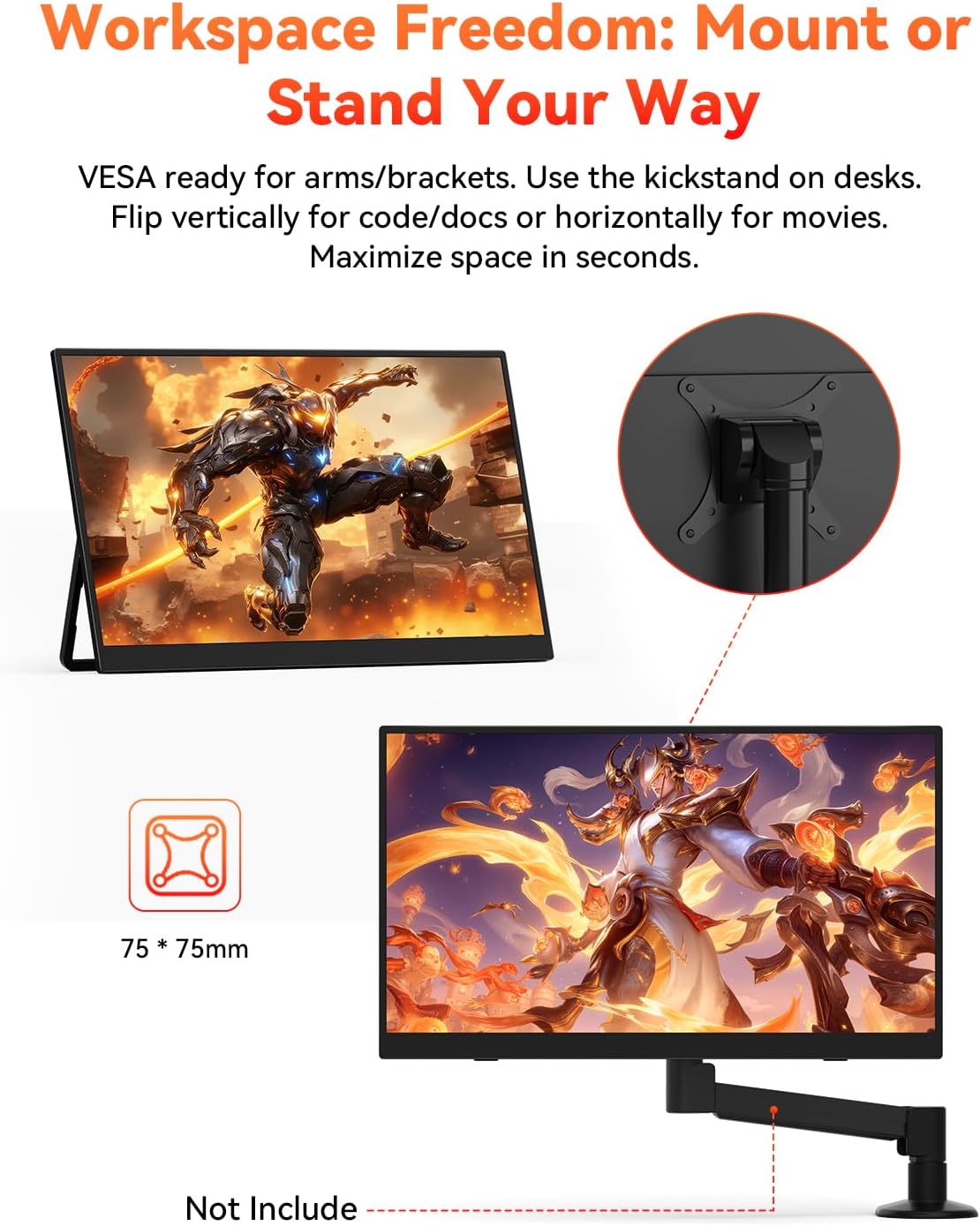 Thumbnail 6 de HotYeah 16-inch portable gaming monitor