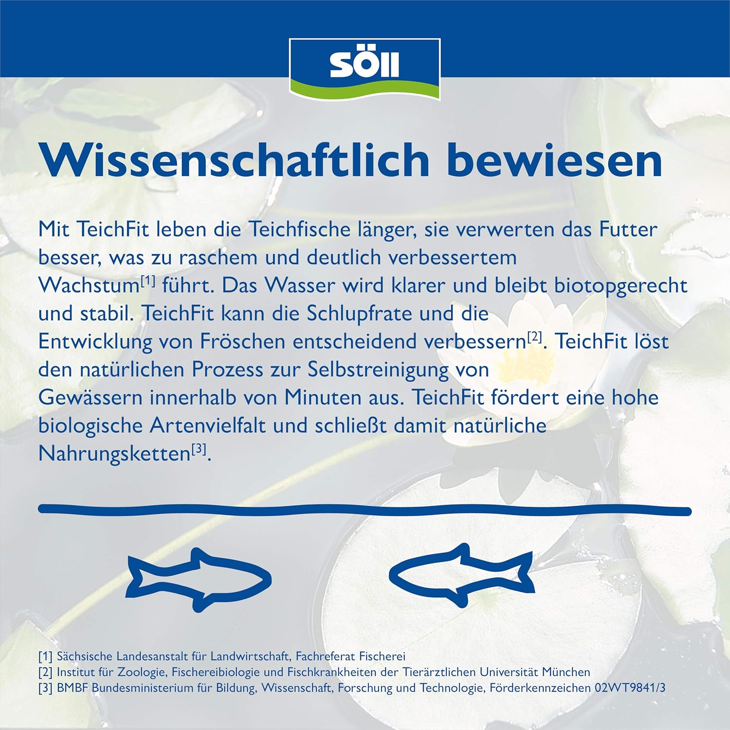 Detalle de Söll TeichFit 10 kg – Grundpflegemittel zur Teichwasseraufbereitung und Stabilisierung