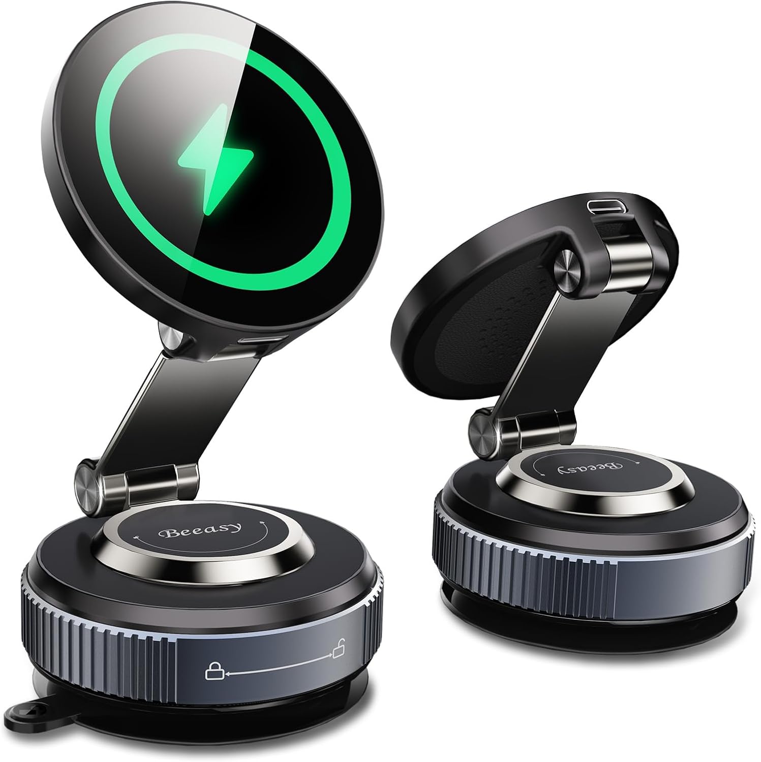 Detalle de Beeasy MagSafe Car Mount Charger 15W fast charger
