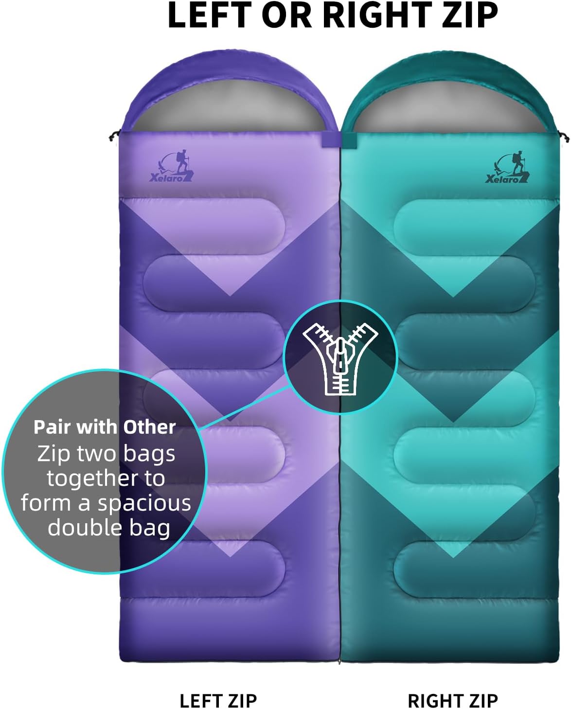 Detalle 1 de Xelaro Sleeping Bag, Ripstop Polyester