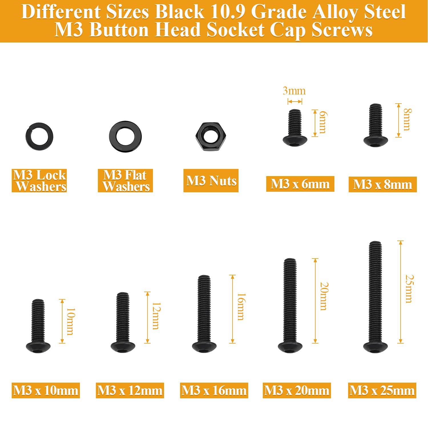 Detalle de Sutemribor M3 Screw Assortment Kit