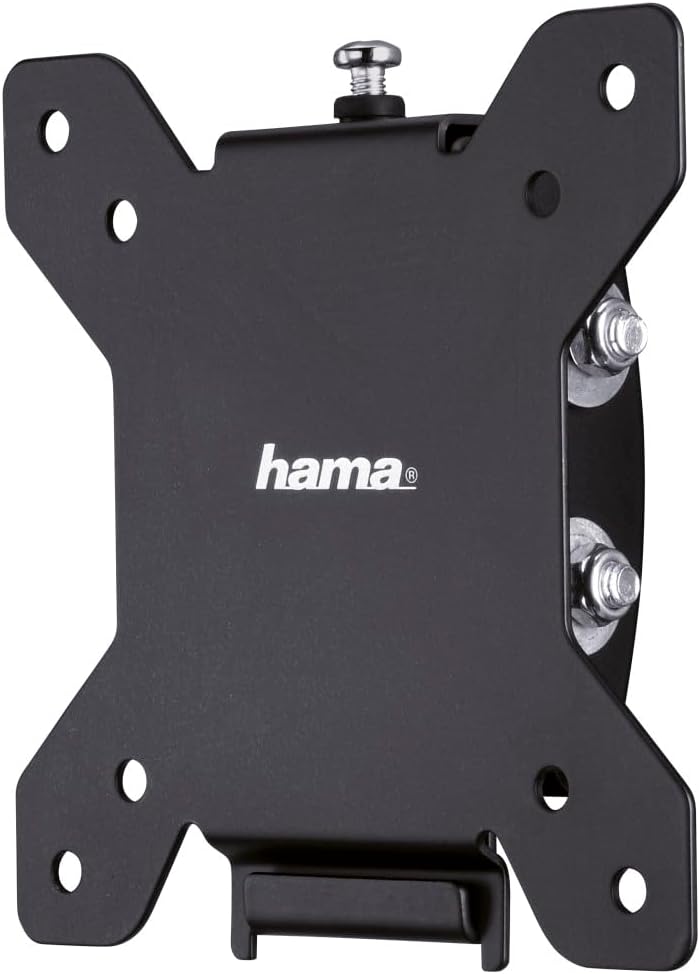 Detalle de Hama neigbare TV-Wandhalterung für 10–26 Zoll bis 30 kg (VESA 75/75 & 100/100) schwarz