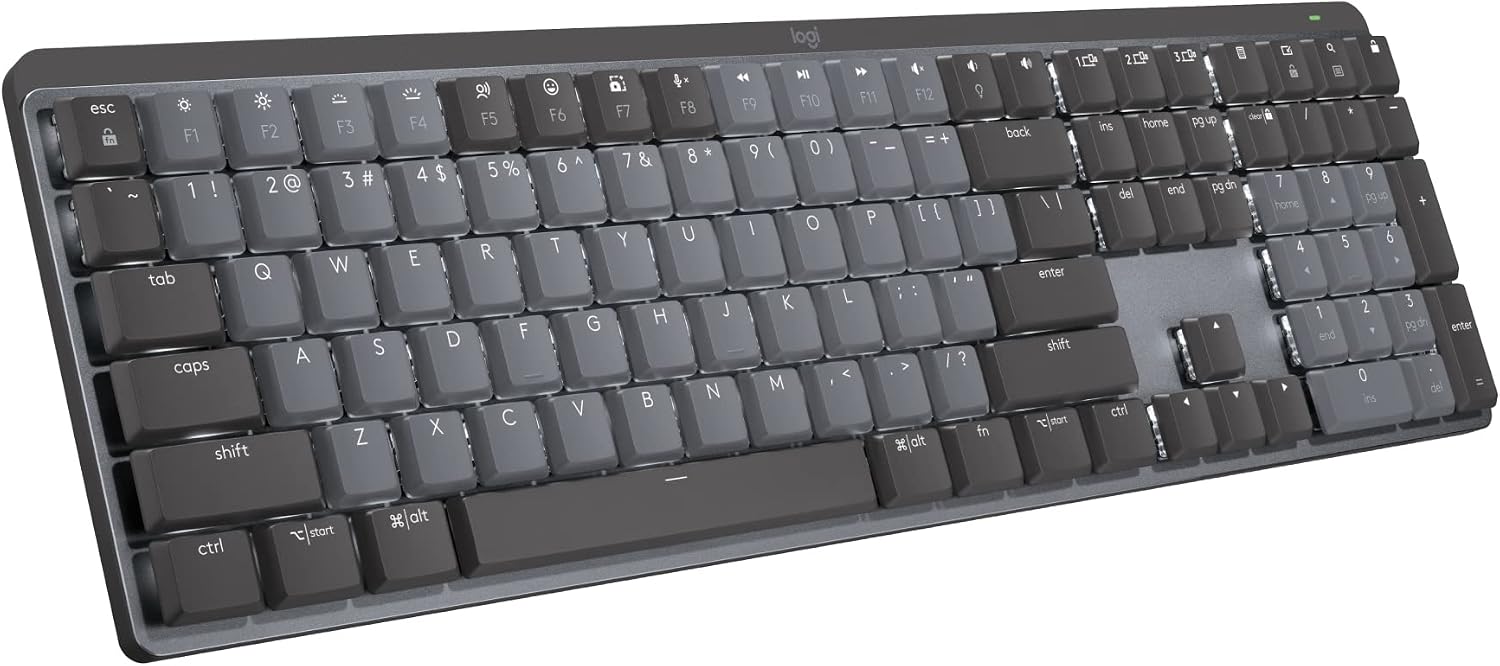 Detalle de Logitech MX Mechanical 920-010547 Wireless Mechanical Keyboard, Tactile Quiet