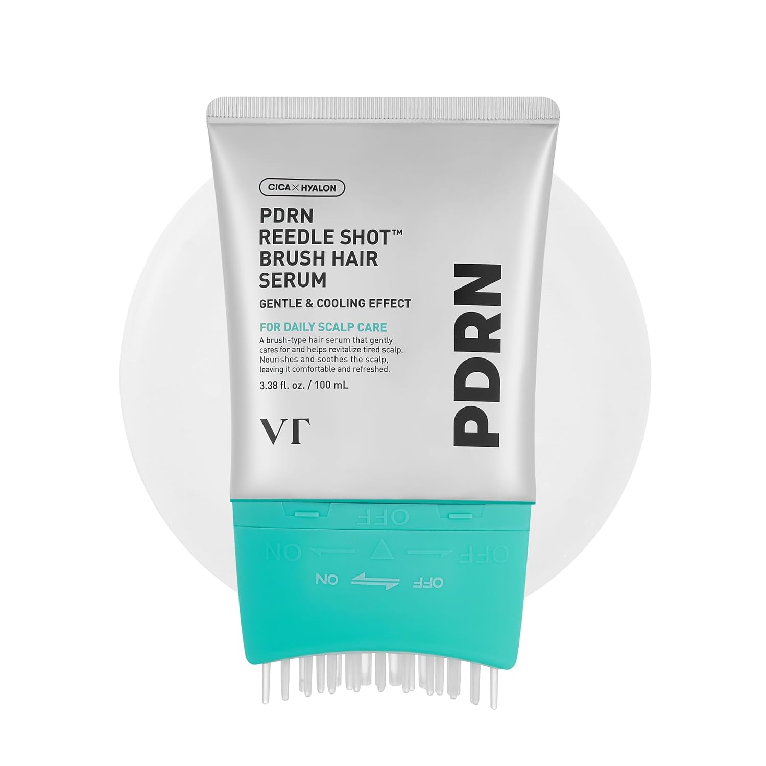 Detalle de VT COSMETICS PDRN Reedle Shot Brush Hair Serum with Vegan PDRN, Caffeine & Spicule Complex