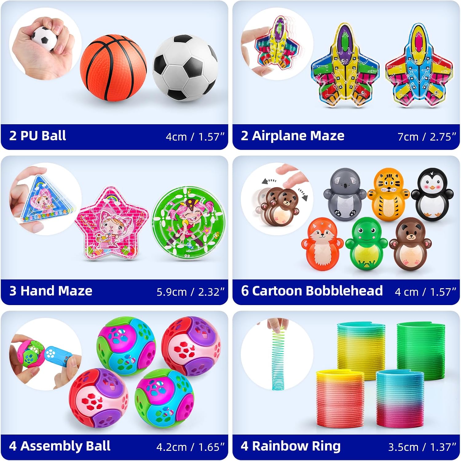 Thumbnail 6 de Amy&Benton — Lot de 120 pièces de cadeaux anniversaire enfants (bracelets, toupies, pinata et pochettes surprise)