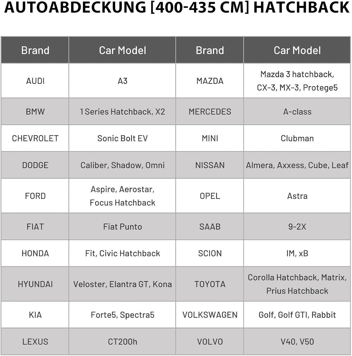 Thumbnail 2 de Favoto Autoabdeckung 400–435 cm