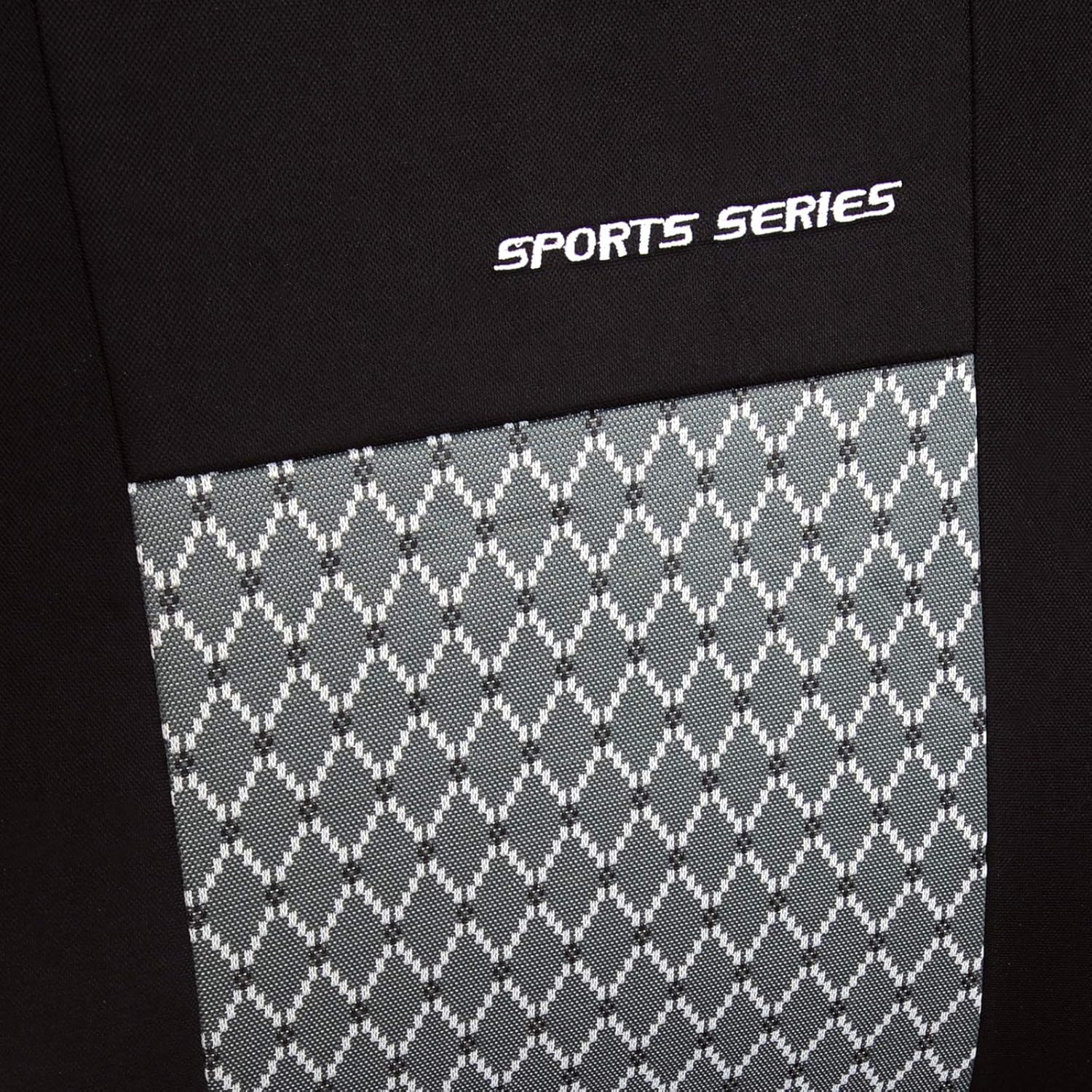 Thumbnail 1 de eSituro Lot de 2 housses de protection pour sièges auto avant universelles (noir)