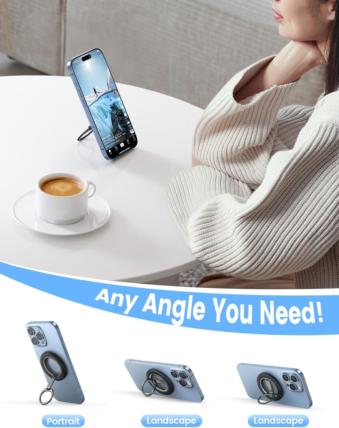 Thumbnail 5 de Lamicall MagSafe Ring Stand 360° Rotation
