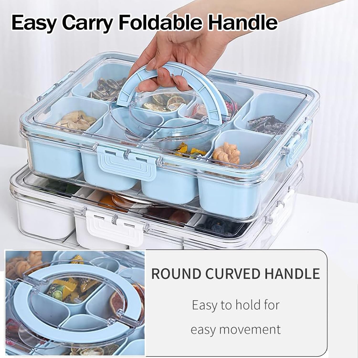 Thumbnail 2 de Snackle Box Snack Tray, 8 Compartments