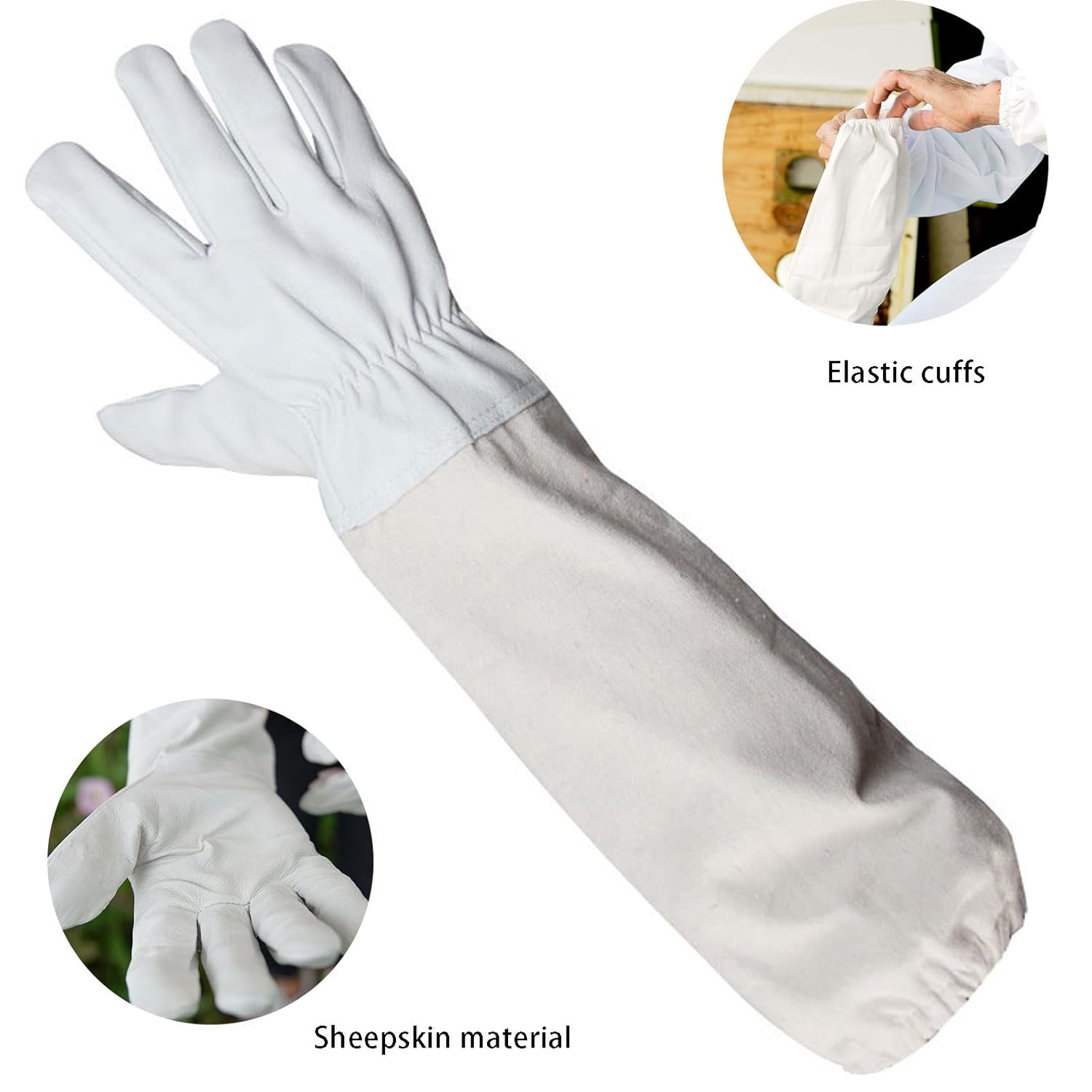 Thumbnail 3 de Helweet Beekeeping Gloves – Protective sting-proof gloves in white