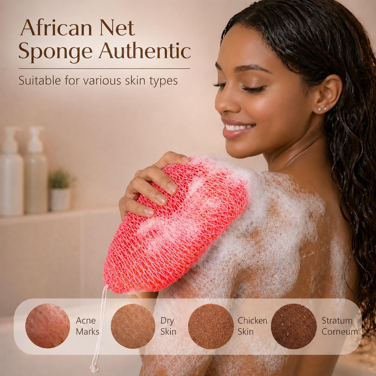 Detalle de African Net Sponge 3-Pack