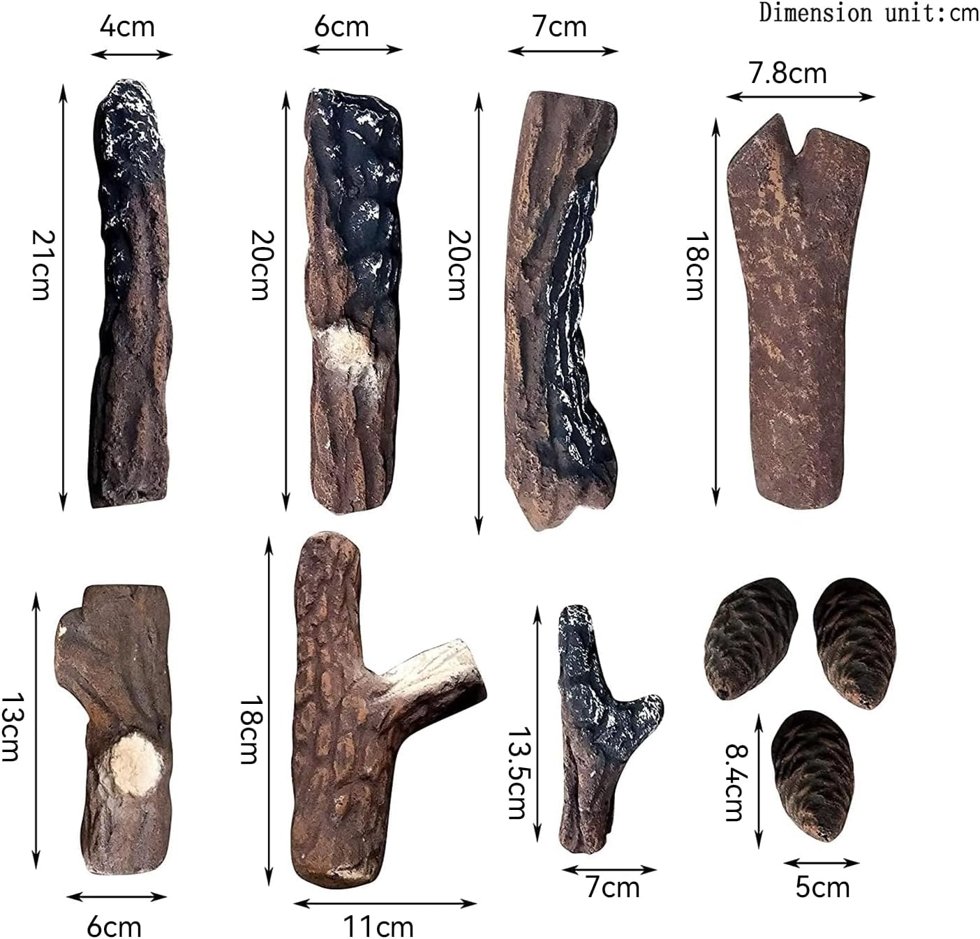 Thumbnail 2 de Grandhom ceppi per camino a gas 10 pezzi