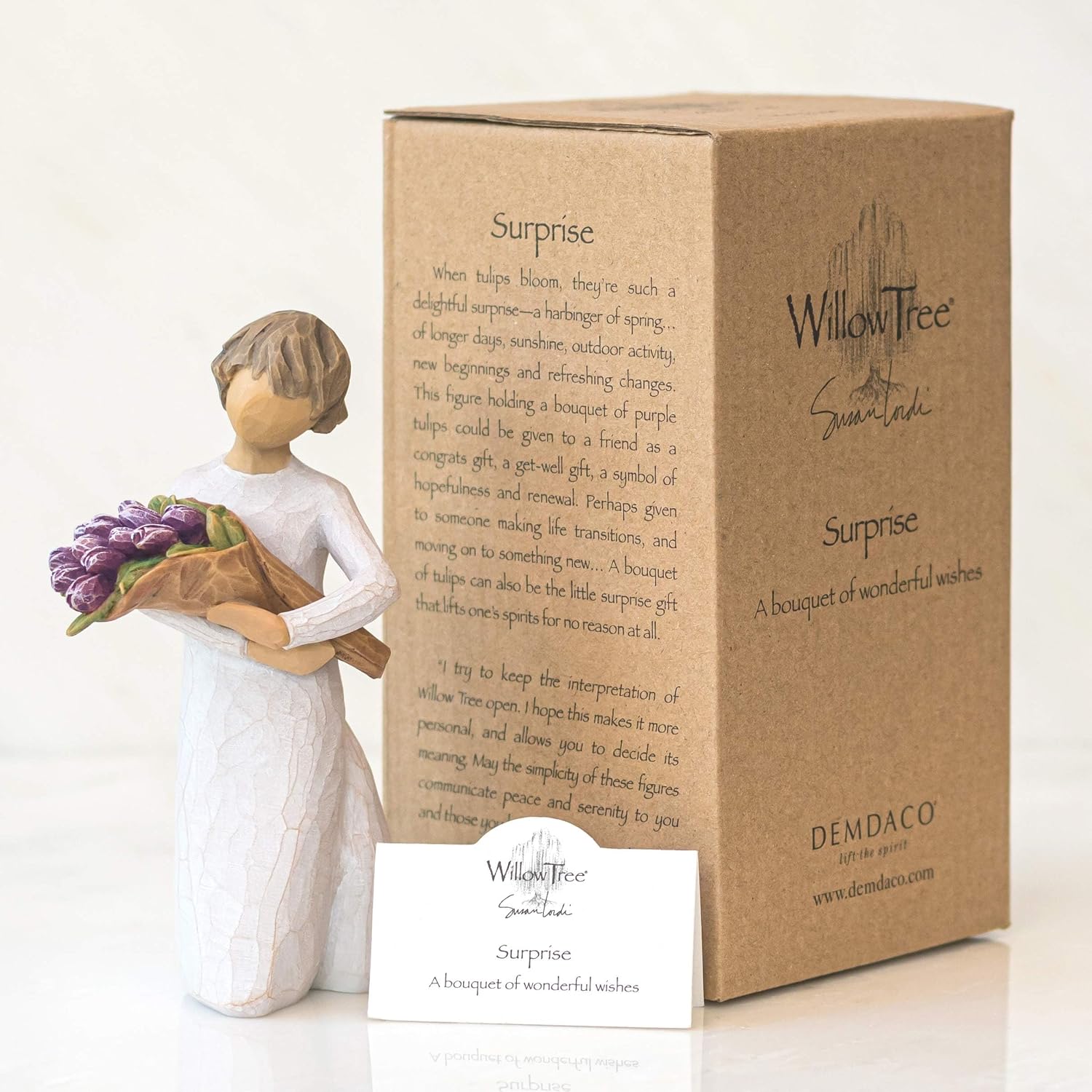 Thumbnail 5 de Willow Tree Surprise Figurine von Susan Lordi – handgefertigte Liebesdarstellung in Geschenkbox