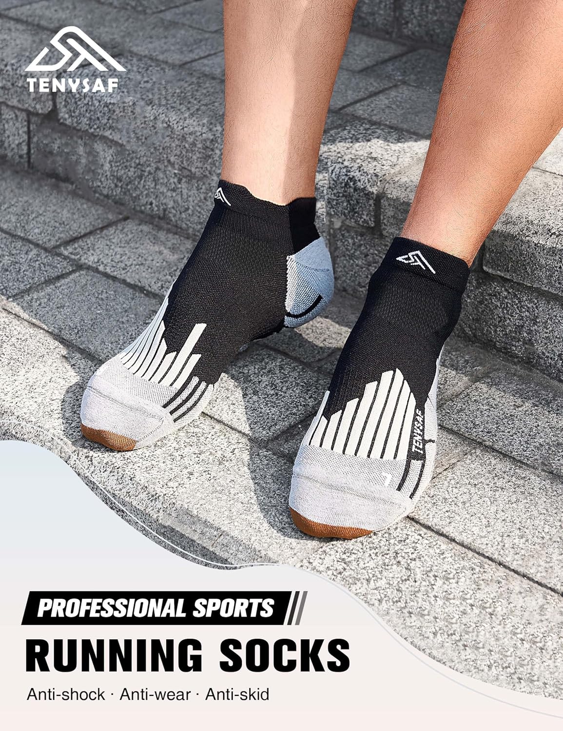 Detalle 2 de Lounwee Mens Compression Socks 15 20mmHg