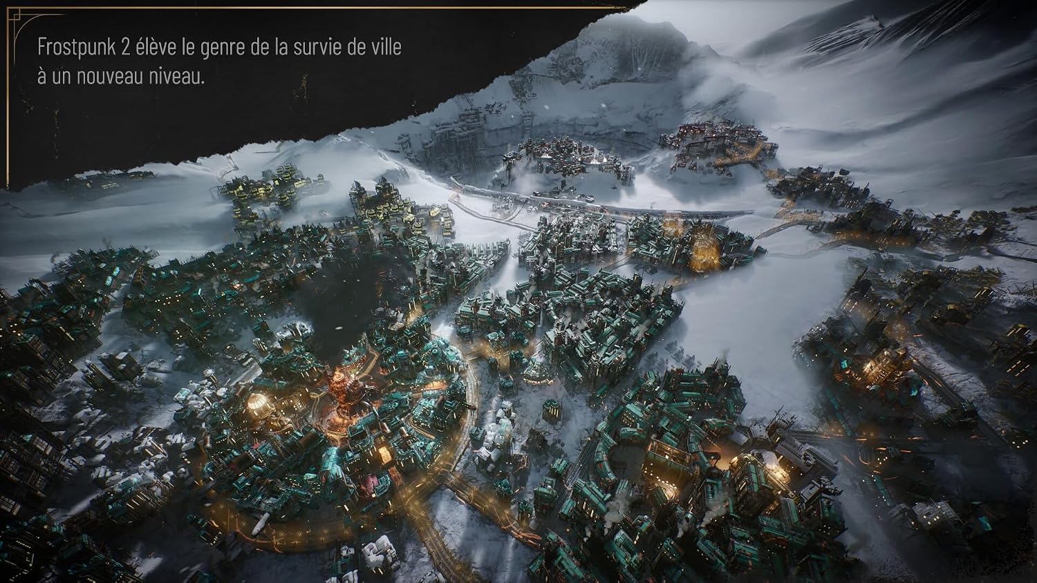 Detalle de Frostpunk 2 Icebreaker Edition sur PlayStation 5 – Coffret Icebreaker avec diorama animé et code de mise à niveau