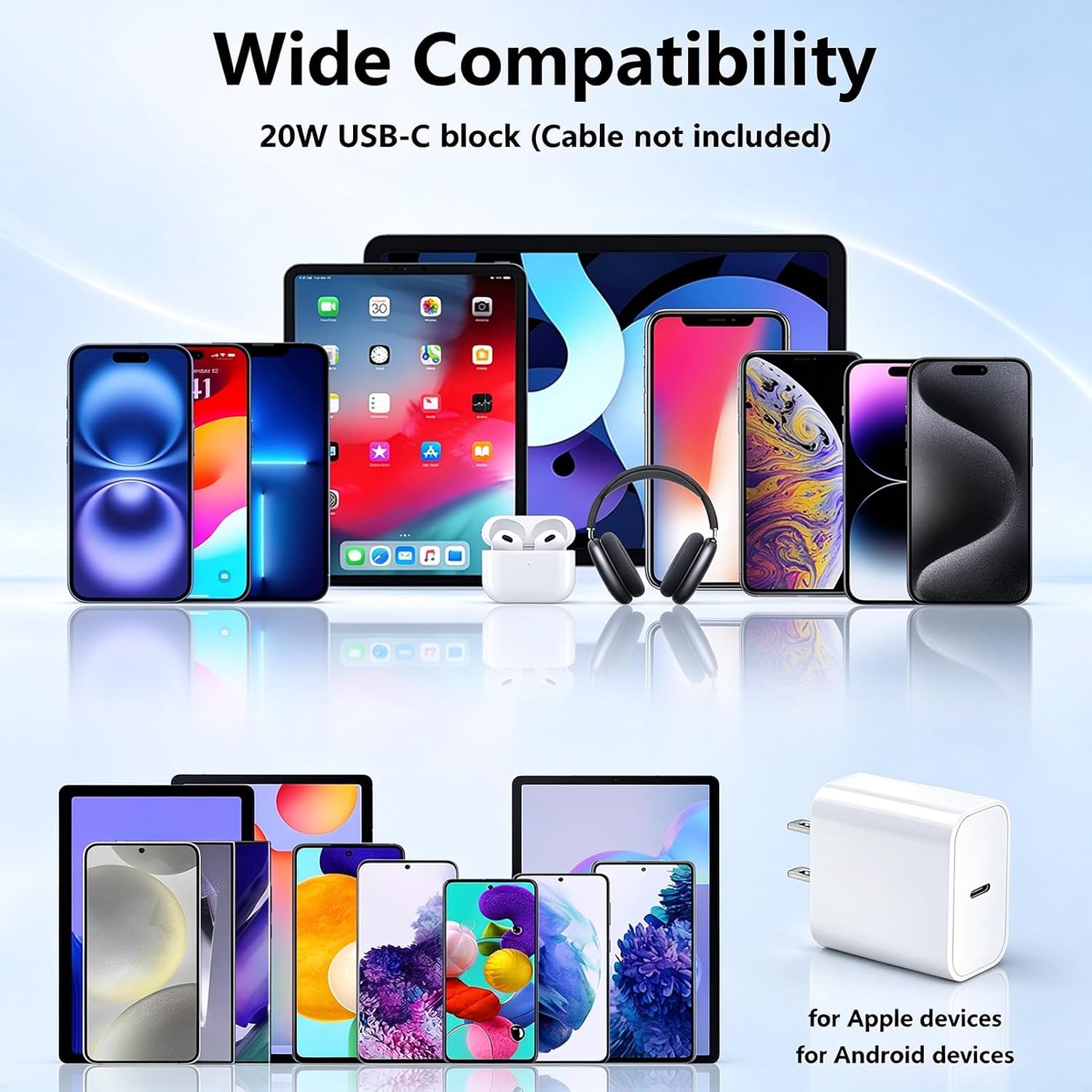 Thumbnail 6 de Fast USB-C Charger Block 20W USB-C Power Adapter