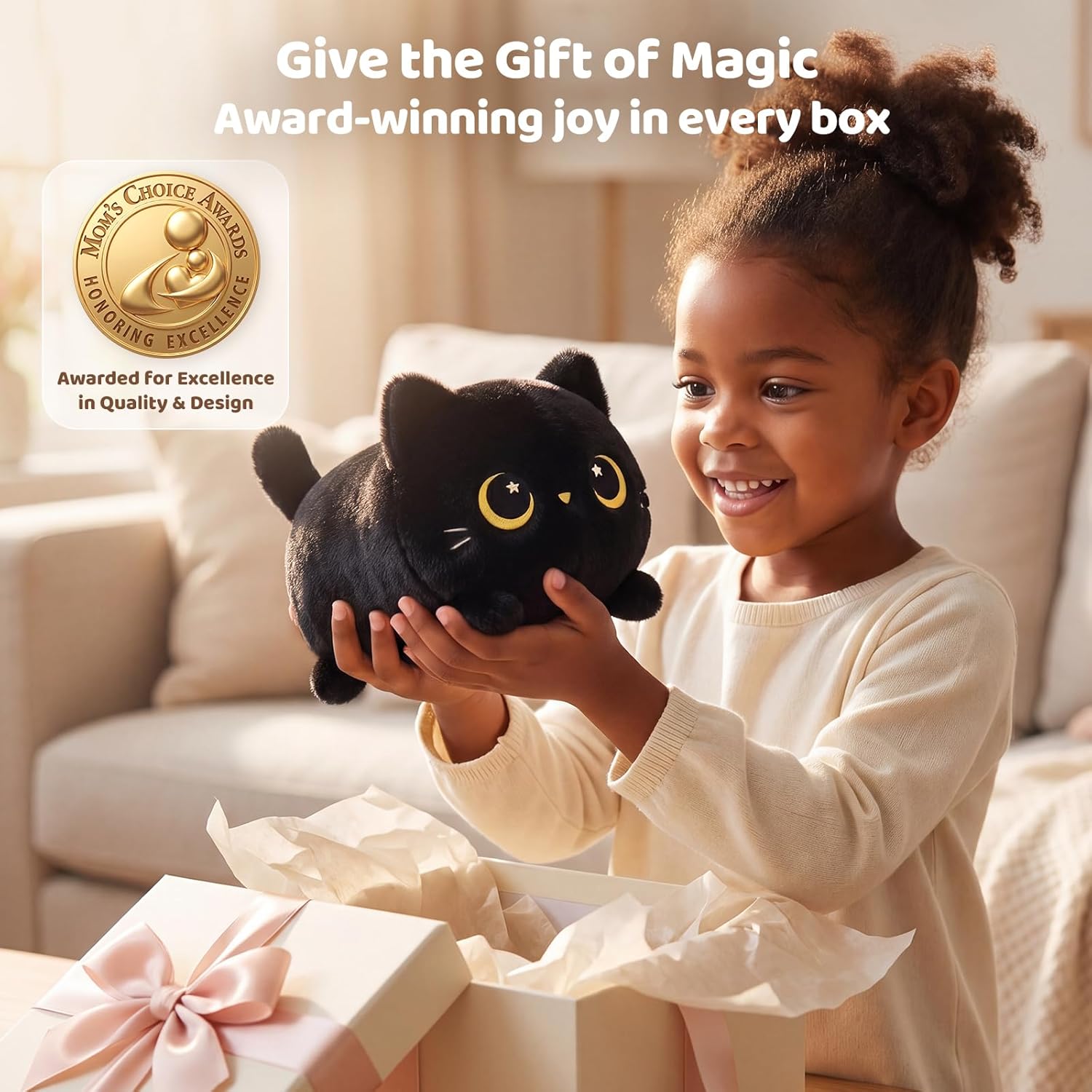 Thumbnail 6 de Mewaii Black Cat Plush (8 inch) – soft kitten cuddle pillow toy