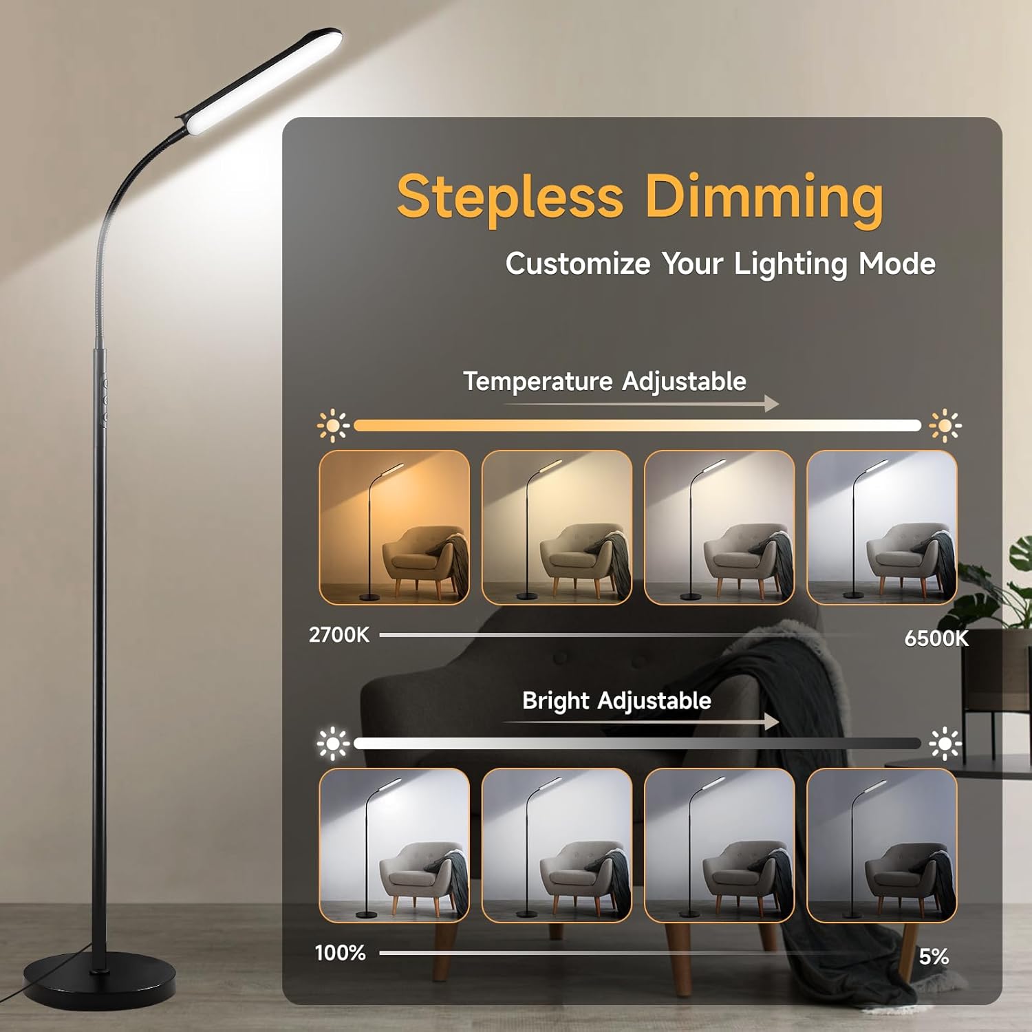 Detalle 2 de marctronic Stehlampe 18W