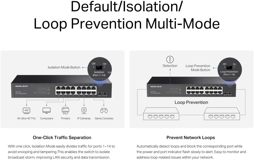 Thumbnail 5 de MERCUSYS MS116GS 16 Ports 294×140×44 mm 📶