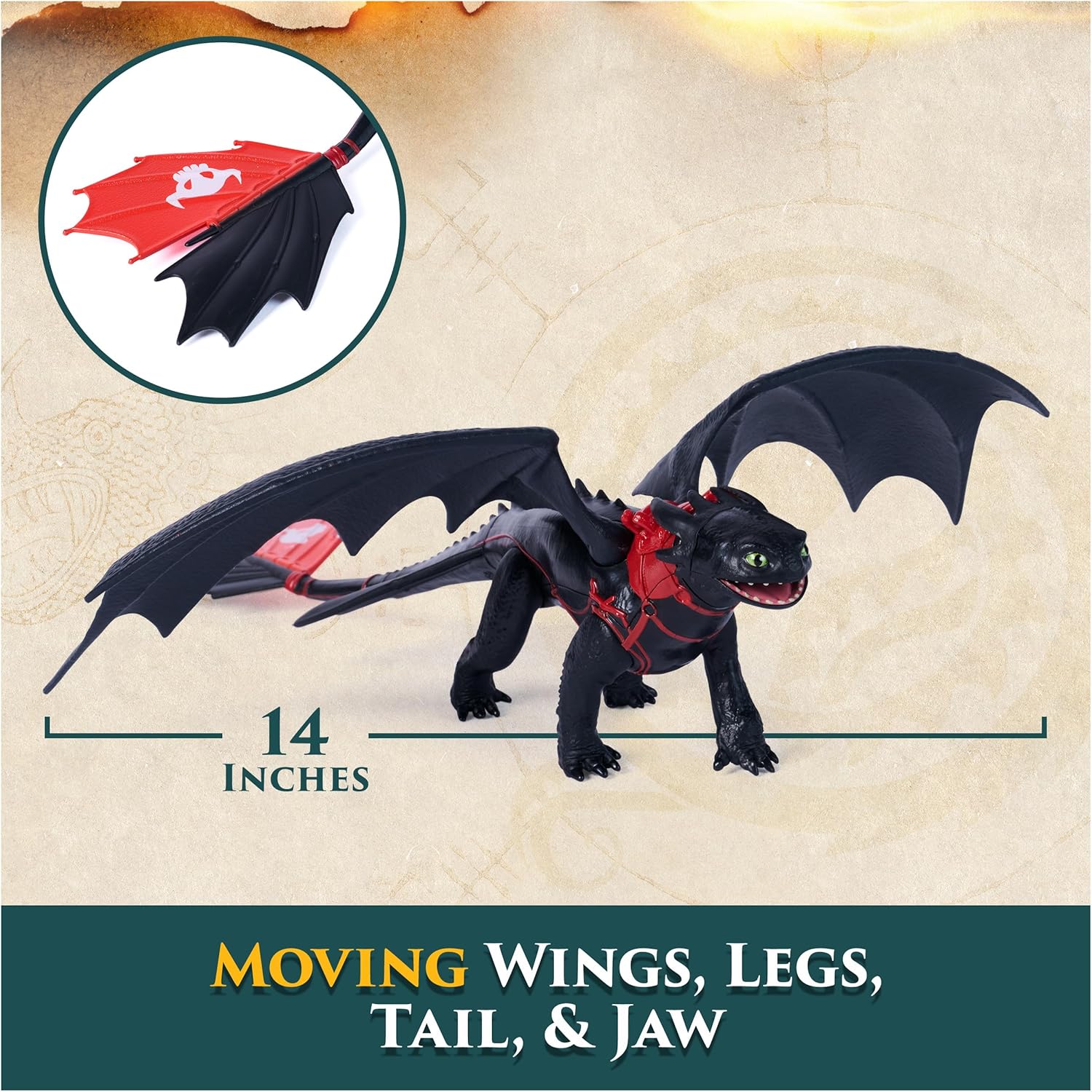 Detalle de Dreamworks Dragons Figure DrgnVkngToothlessHiccup S2V2