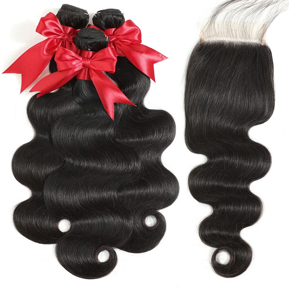 Thumbnail 1 de 12A Body Wave Bundles with Closure