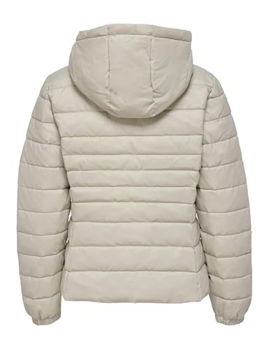 Detalle de ONLY Giacca trapuntata corta da donna con cappuccio, Pumice Stone, XS