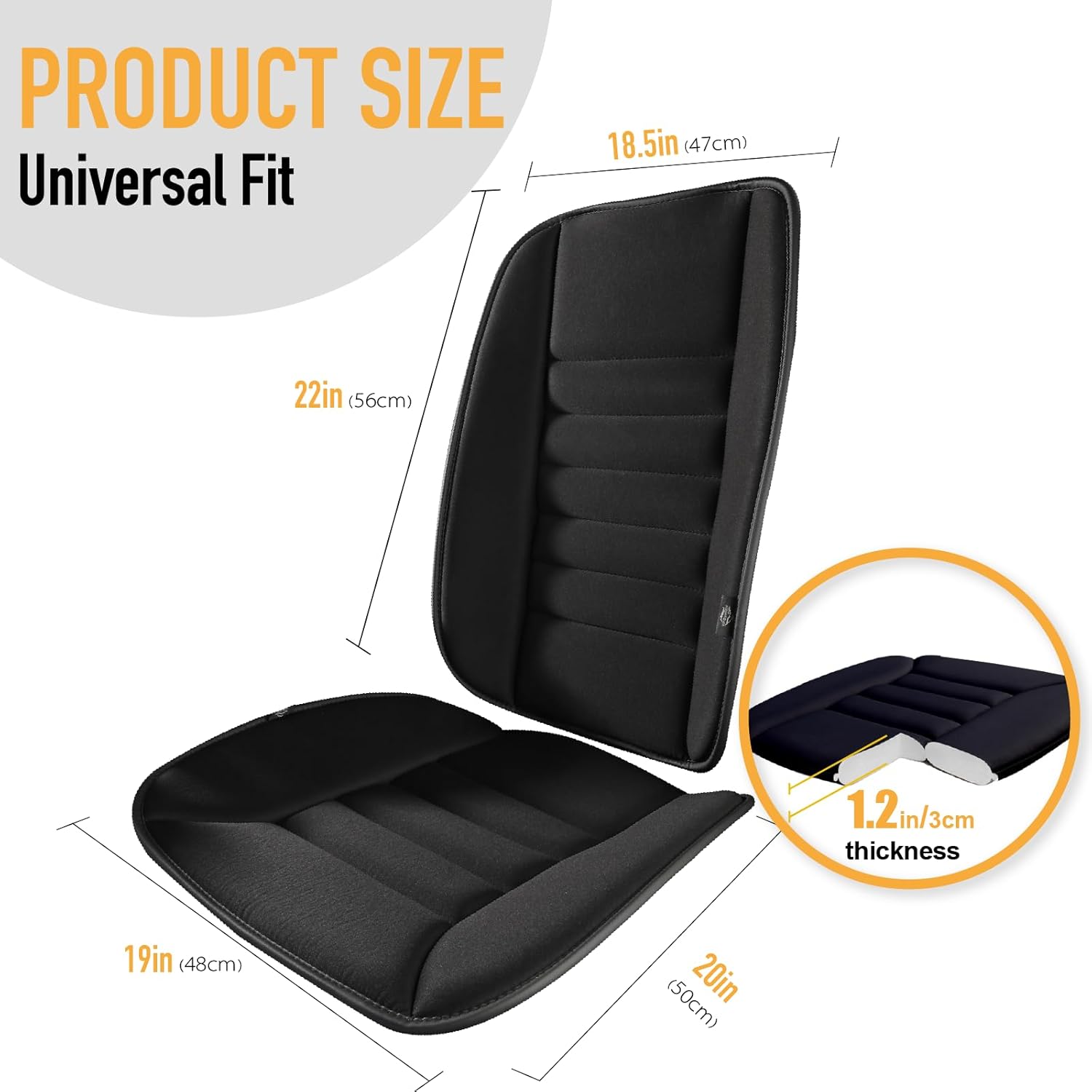 Thumbnail 6 de kingphenix Car Seat Cushion Memory Foam for Lumbar Support