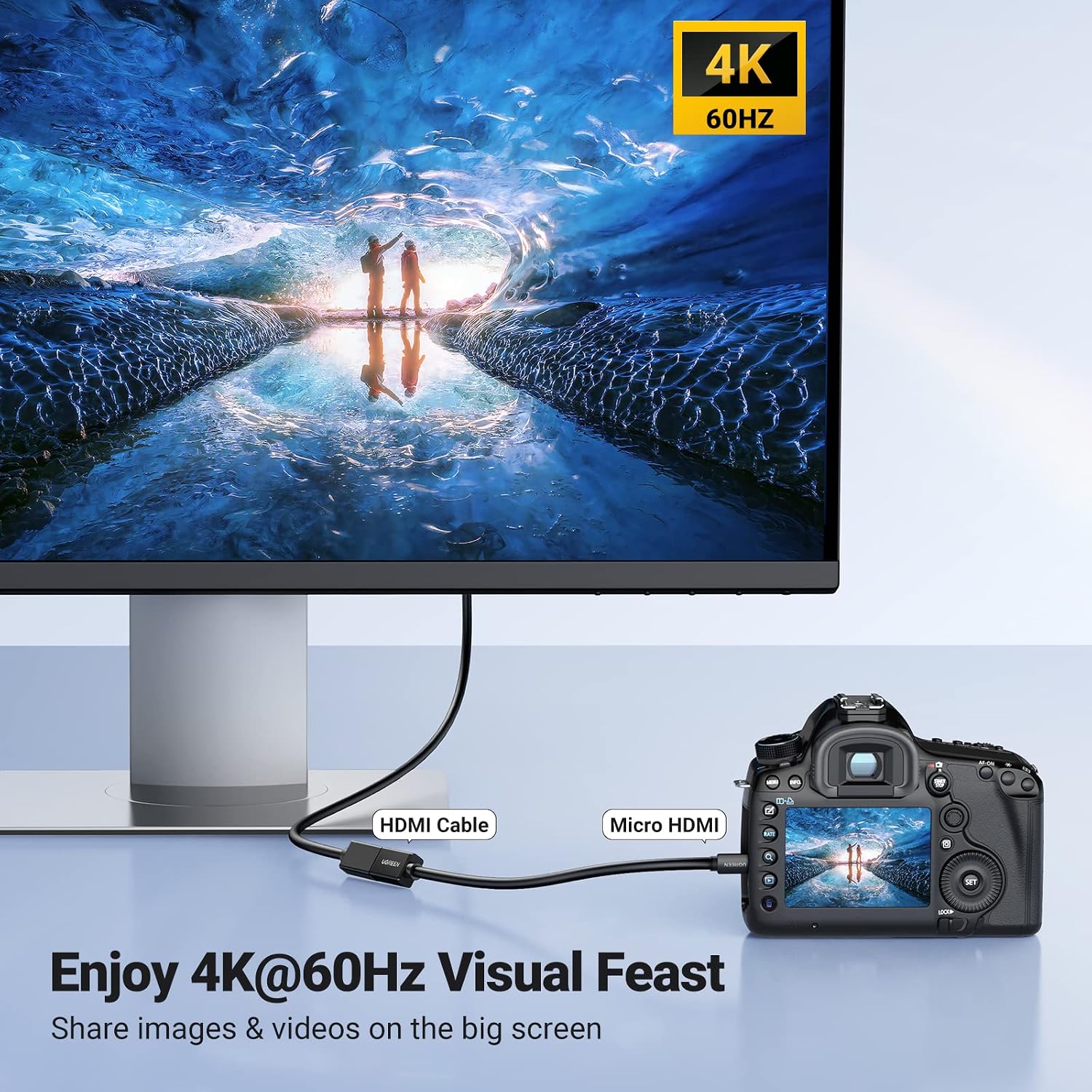 Thumbnail 2 de UGREEN Micro HDMI to HDMI Adapter 4K@60Hz